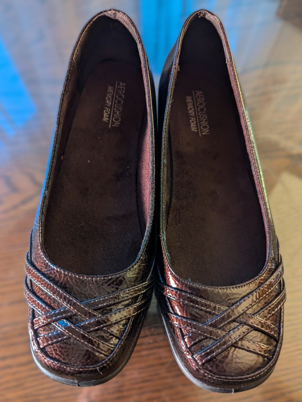 Aerocushion Patent Leather Ballet Flats - Size 9